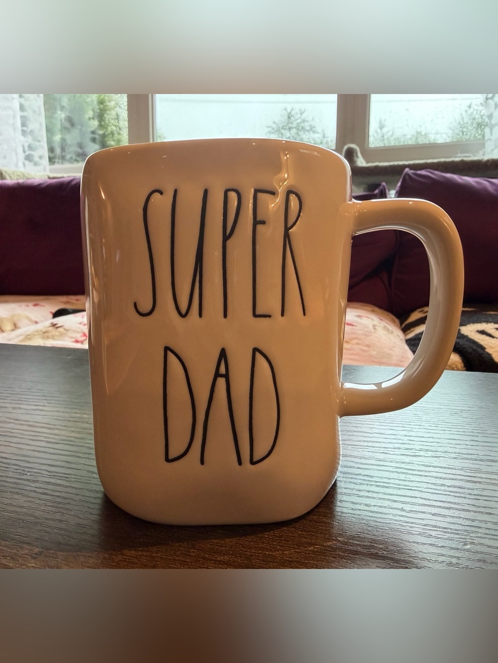 Rae Dunn SUPER DAD mug